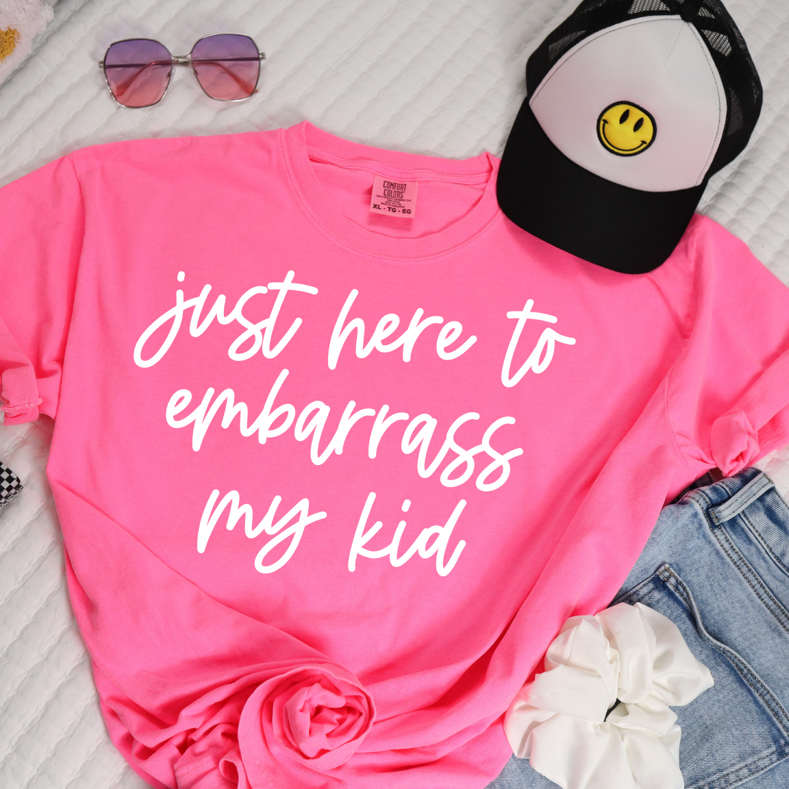 HERE TO EMBARRASS MY KID