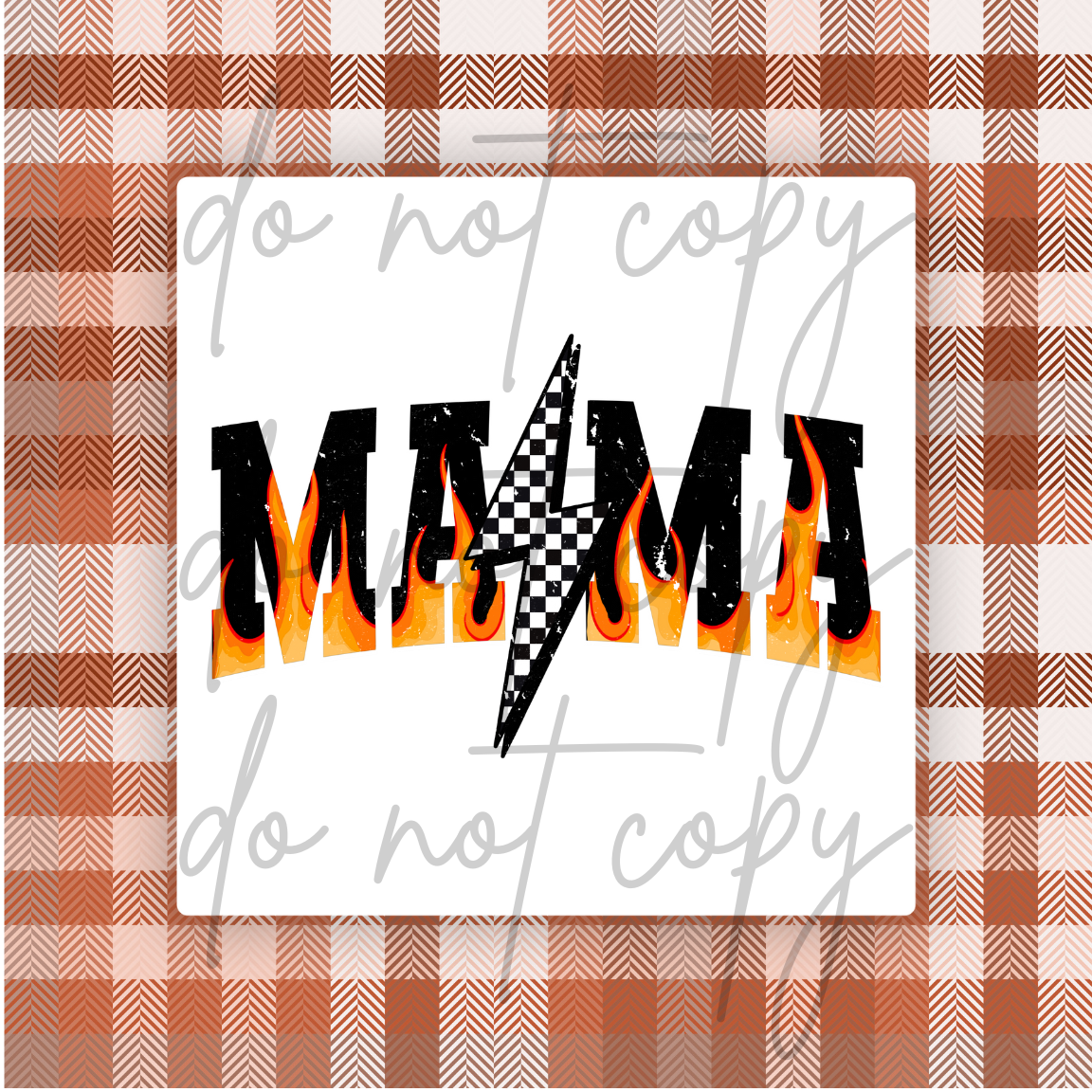 MAMA CHECKERED FLAMES