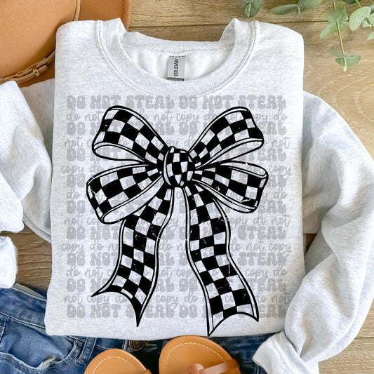 CHECKERED BOW