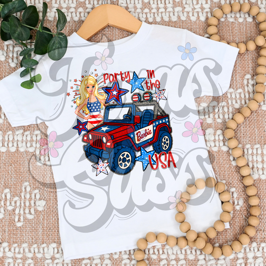 GIRL PATRIOTIC JEEP