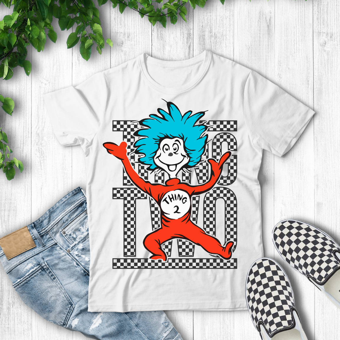 Thing Two Checkered