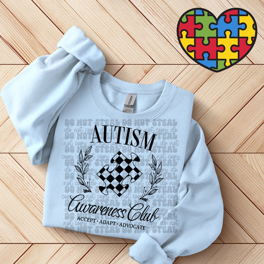 AUTISM AWARENESS CLUB (black)
